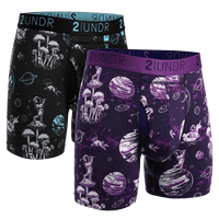 2UNDR 2 Pack - Swing Shift Boxer Brief - Space Golf Black/Navy