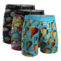 2UNDR 3 Pack - Swing Shift Boxer Brief - Galactica/Boom Time/Hot Air