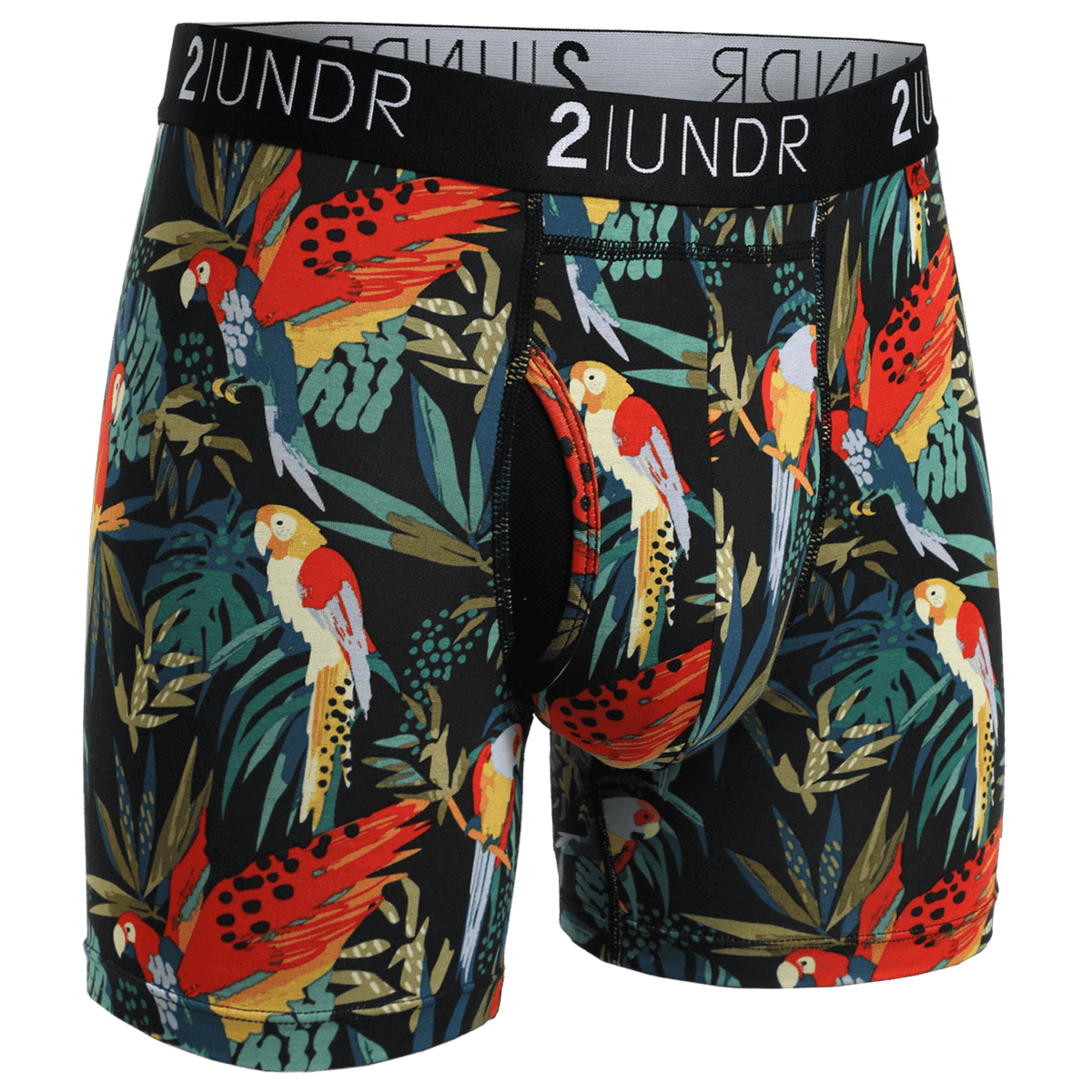2UNDR 3 Pack - Swing Shift Boxer Brief - Great White/Rhino/Parrot