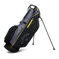 Callaway Fairway C Stand Bag - Double Strap 2023 Graphite/Black Plaid/Golden Rod - SPECIAL BUY