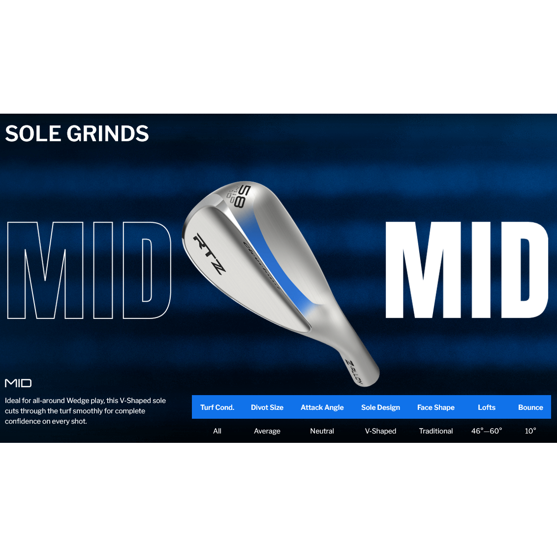 Cleveland RTZ Wedges - Tour Rack (Raw) - Free Custom Options