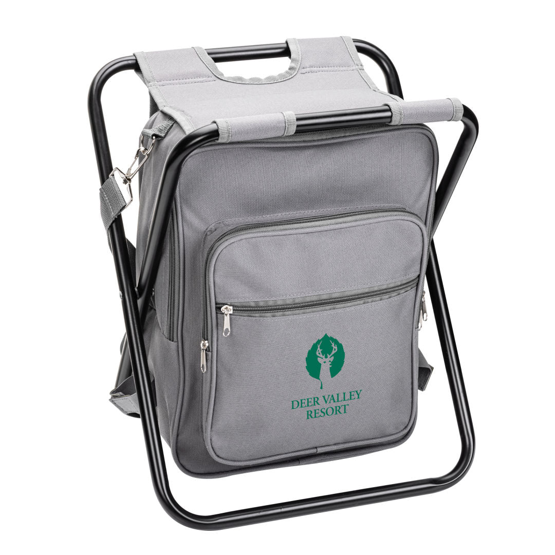 Custom Logo Riverbend Foldable Cooler Backpack & Chair