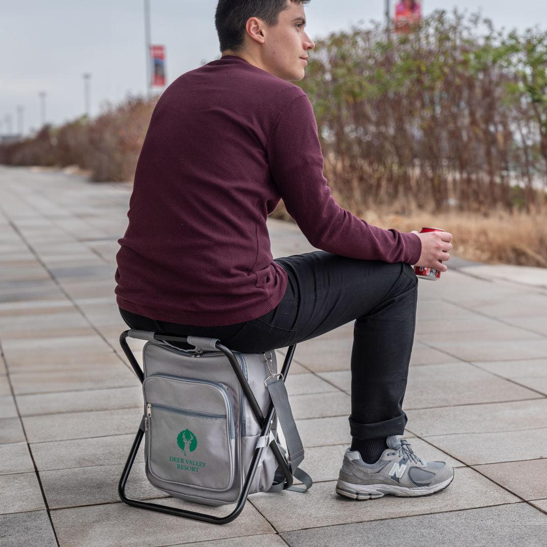 Custom Logo Riverbend Foldable Cooler Backpack & Chair
