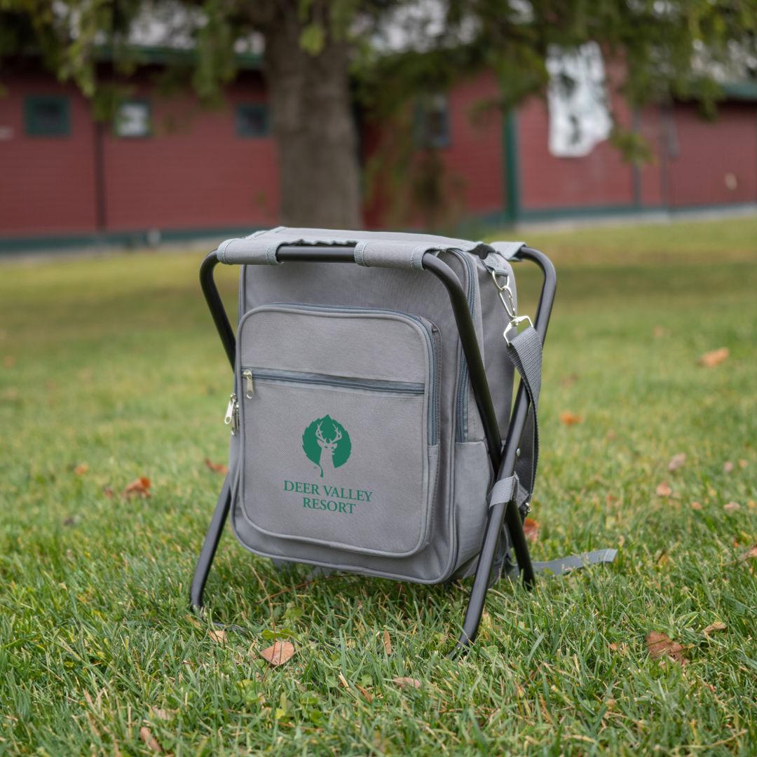 Custom Logo Riverbend Foldable Cooler Backpack & Chair