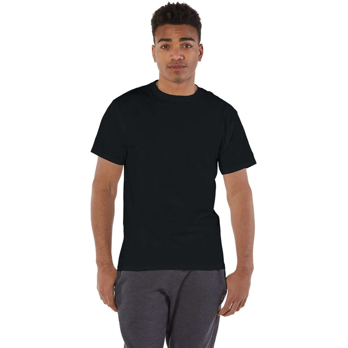 Custom Logo Champion Adult 6 oz Short Sleeve T-Shirt - Mens