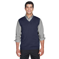 Custom Logo Devon & Jones Adult V-Neck Vest - Mens