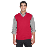 Custom Logo Devon & Jones Adult V-Neck Vest - Mens