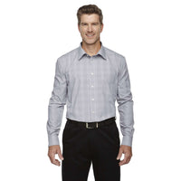 Custom Logo Devon & Jones Crown Woven Collection™ Glen Plaid - Mens