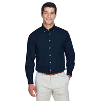 Custom Logo Devon & Jones Crown Woven Collection™ Solid Broadcloth - Mens