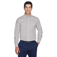 Custom Logo Devon & Jones Crown Woven Collection™ Solid Broadcloth - Mens