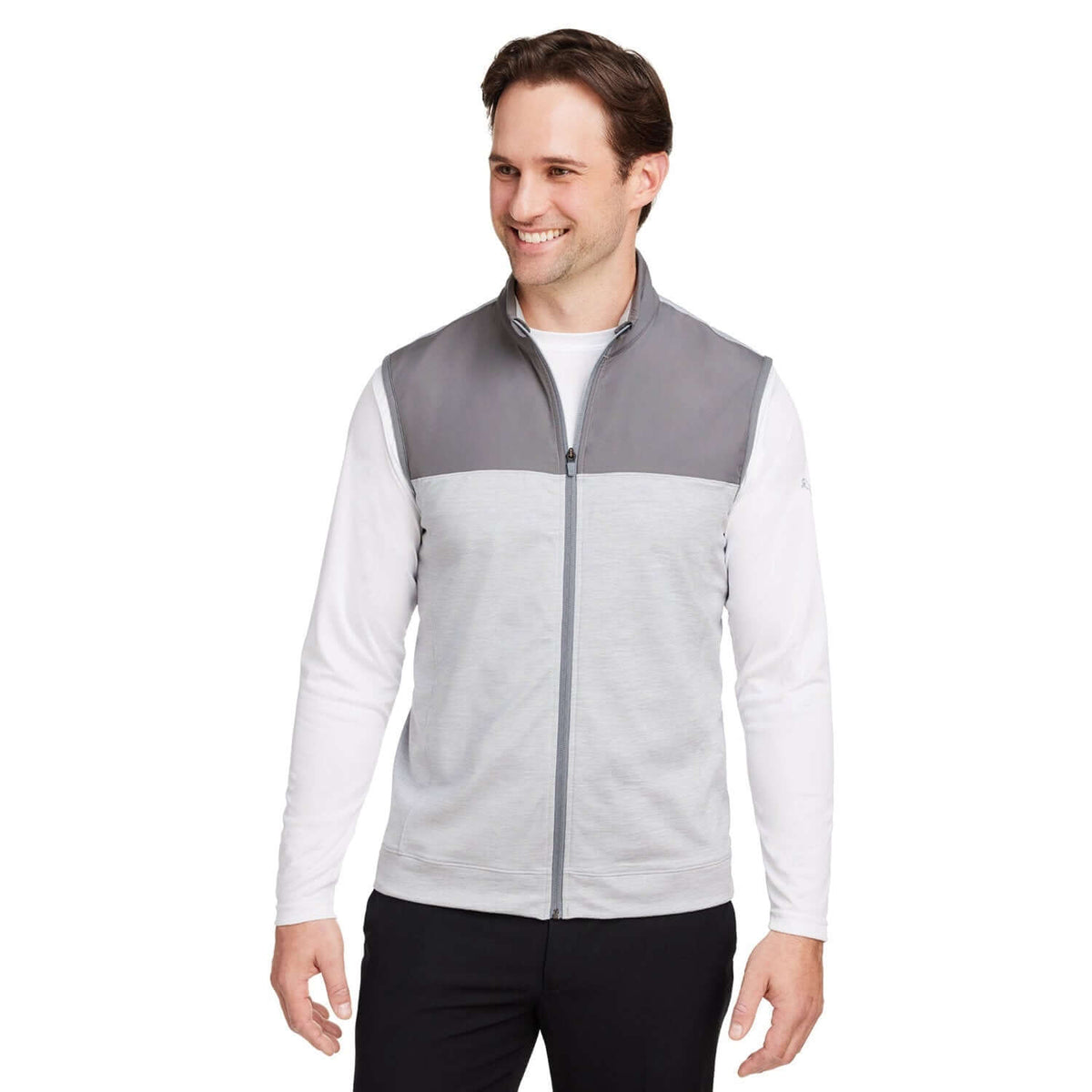 Custom Logo PUMA Golf Cloudspun Colorblock Vest - Mens