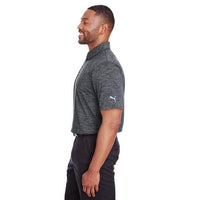 Custom Logo PUMA Golf Icon Heather Golf Polo - Mens