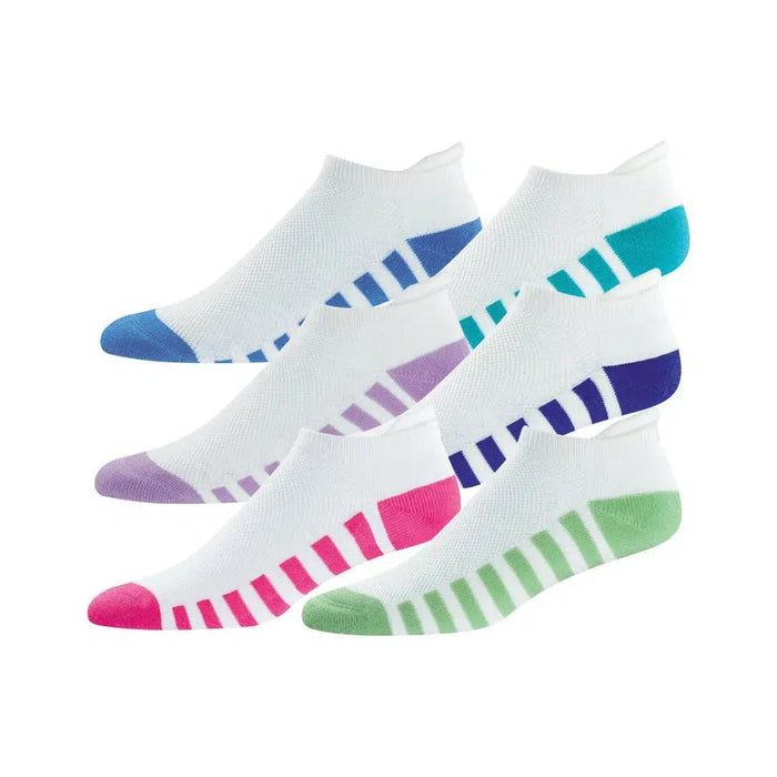Footjoy ProDry Roll Tab Ankle Socks - Womens 6 Pack