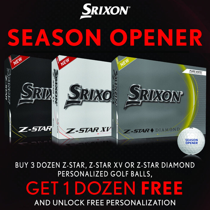 Srixon Z-Star Golf Balls - Buy 3 Get 1 Dozen Free - Free Personalization