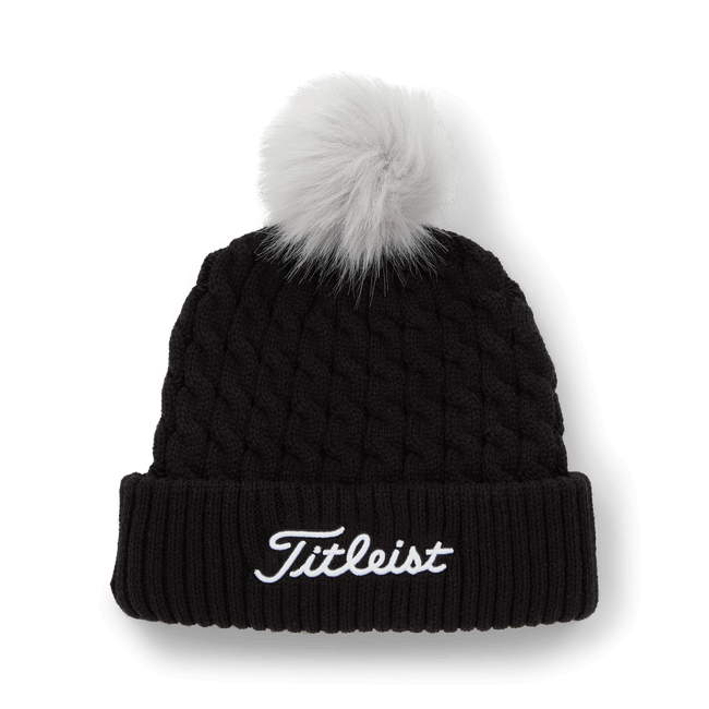 Titleist Cable Knit Pom Pom Beanie - Womens