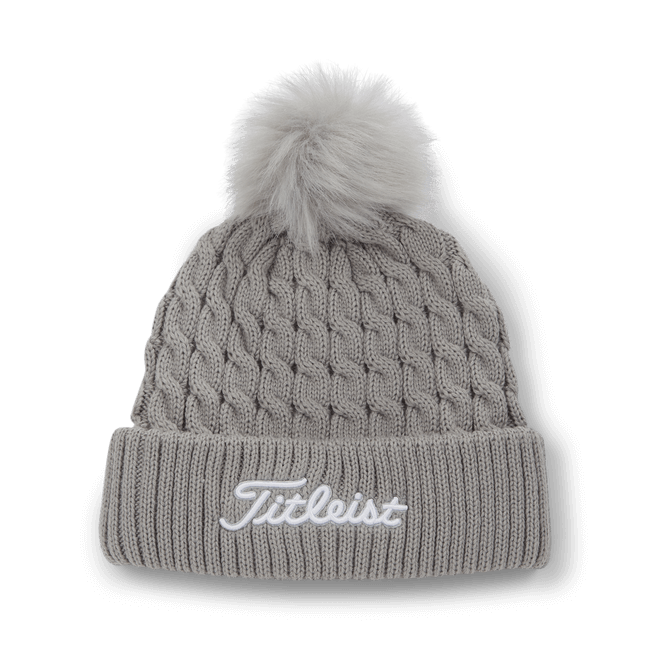 Titleist Cable Knit Pom Pom Beanie - Womens