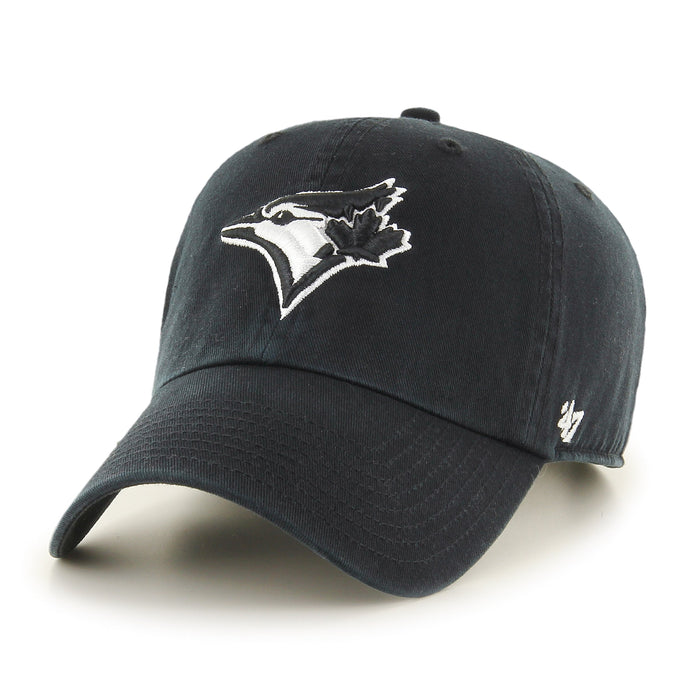Toronto Blue Jays '47 Clean Up Black with White Cap