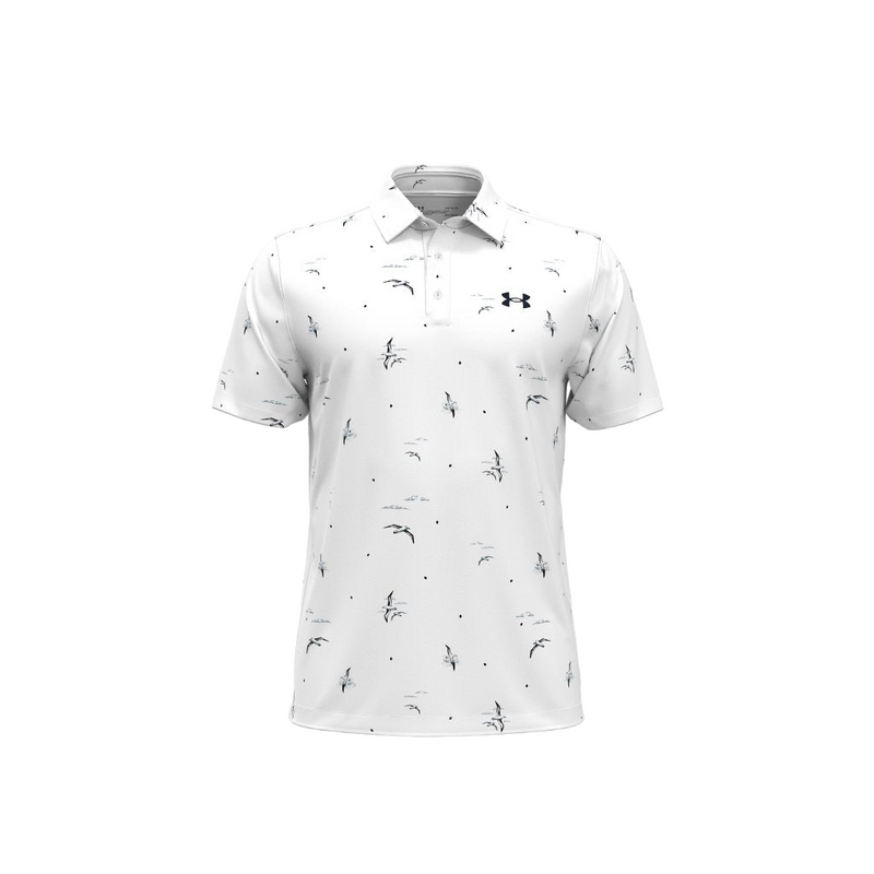 Under Armour Men's Playoff 3.0 Golf Polo, XXL, Pink Fizz/White