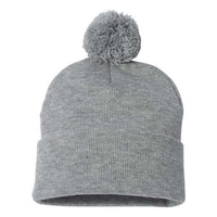 Custom Logo Pom-Pom Cuffed Beanie Toque