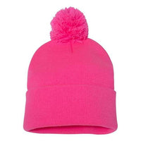 Custom Logo Pom-Pom Cuffed Beanie Toque