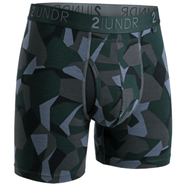 2UNDR 2 Pack - Swing Shift Boxer Brief Water/Forest Camo