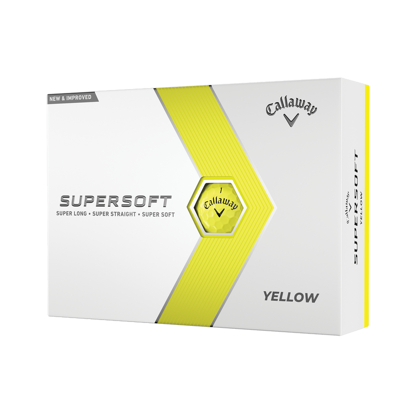 Callaway Supersoft 23 Golf Balls - Yellow - One Dozen, Canada