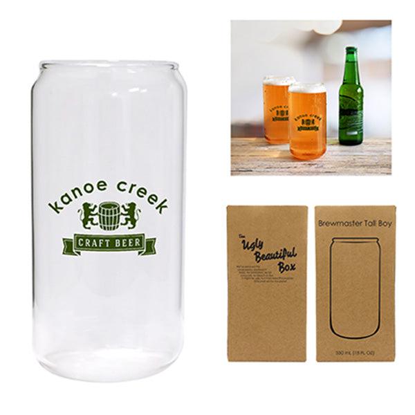 Custom Logo Brewmaster Tall Boy Glass