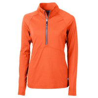 Custom Logo Cutter & Buck Adapt Eco Knit Stretch Womens Half Zip Pullover