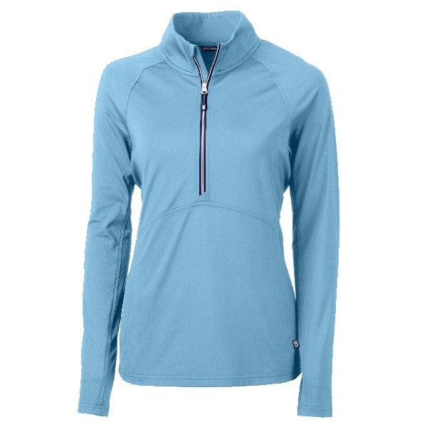 Custom Logo Cutter & Buck Adapt Eco Knit Stretch Womens Half Zip Pullover