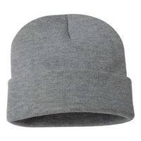Custom Logo Sportsman Solid 12" Cuffed Beanie