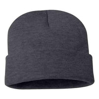 Custom Logo Sportsman Solid 12" Cuffed Beanie