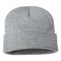 Custom Logo Sportsman Solid 12" Cuffed Beanie
