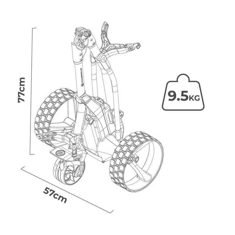 PowerBug NX DHC(Down Hill Control) Lithium Electric Golf Trolley - 2023
