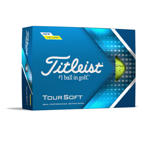 Titleist Tour Soft Yellow Golf Balls - 6 Dozen