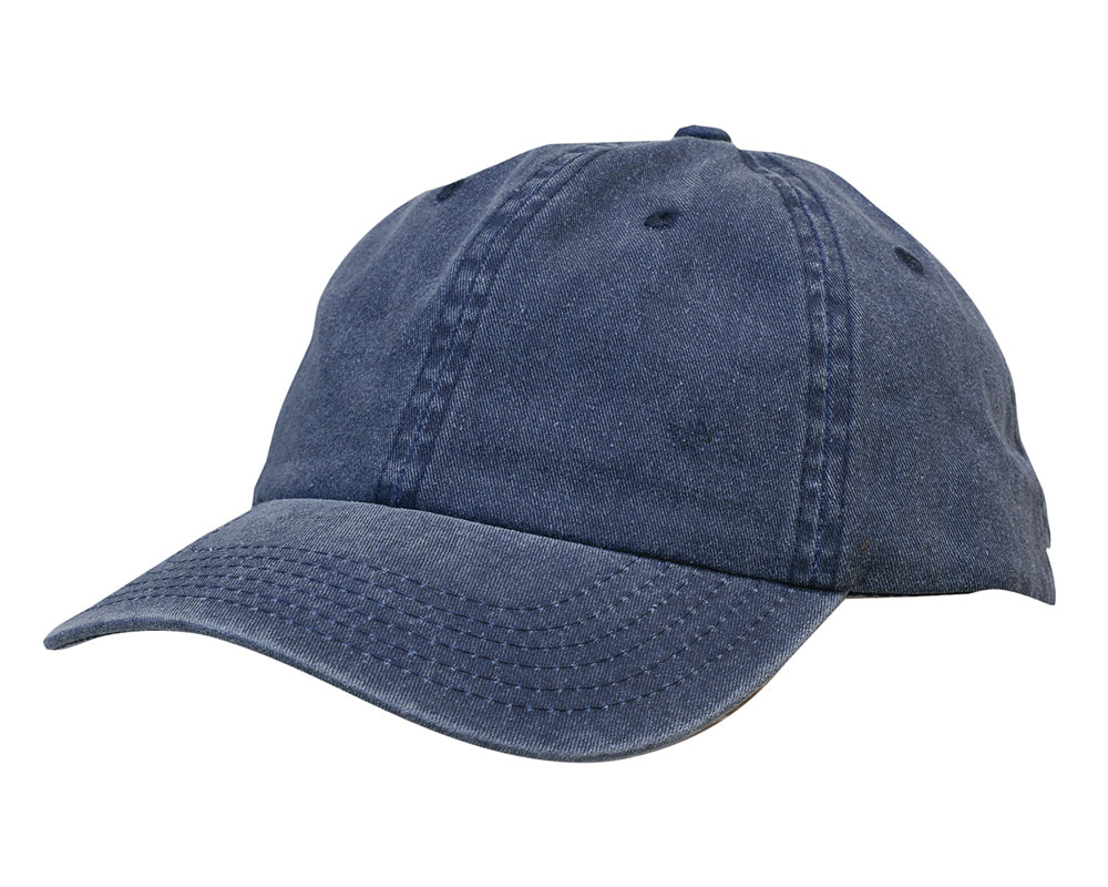Custom Logo Headwear Canada Enzyme Washed Pigment Dyed Cotton Twill Cap