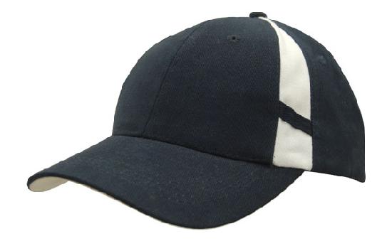 Custom Logo Headwear Canada Brushed Heavy Cotton with Crown Inserts & Contrasting Peak Under & Strap