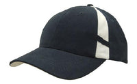 Custom Logo Headwear Canada Brushed Heavy Cotton with Crown Inserts & Contrasting Peak Under & Strap