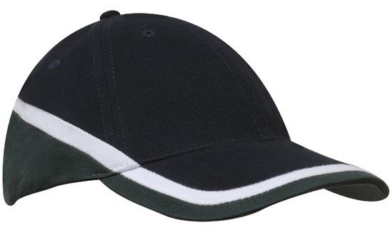 Custom Logo Headwear Canada Brushed Heavy Cotton Tri-Coloured Cap