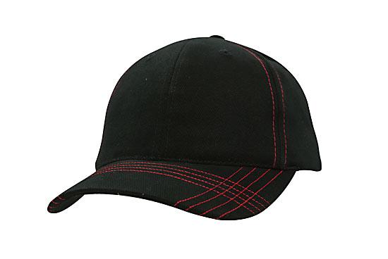 Custom Logo Headwear Canada Brushed Heavy Cotton with Contrasting Stitching & Cross Stitched Peak