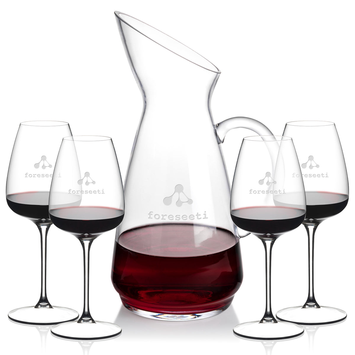 Custom Logo Taroni Carafe & RIEDEL Trauben Wine
