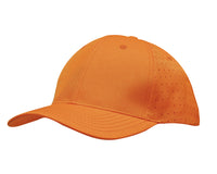 Custom Logo Headwear Canada Breathable Poly Twill with circle perforations