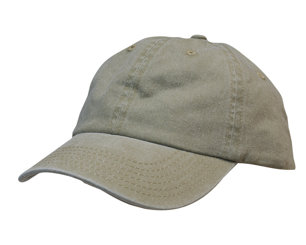 Custom Logo Headwear Canada Enzyme Washed Pigment Dyed Cotton Twill Cap