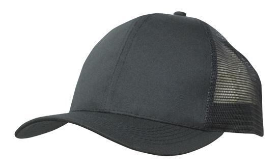 Custom Logo Headwear Canada Breathable Poly Twill With Mesh Back