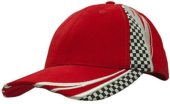 Custom Logo Headwear Canada Brushed heavy cotton with embroidery & printed checks