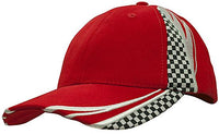 Custom Logo Headwear Canada Brushed heavy cotton with embroidery & printed checks