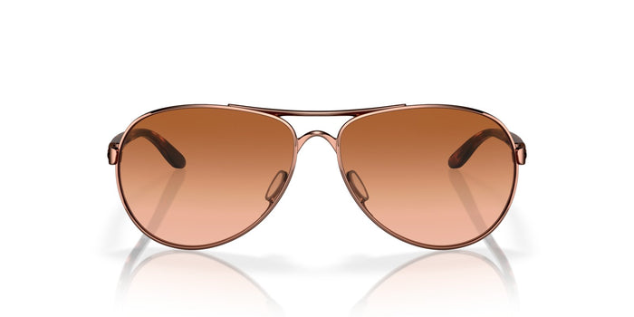 Oakley Feedback Sunglasses - Rose Gold/Vr50 Brown Gradient