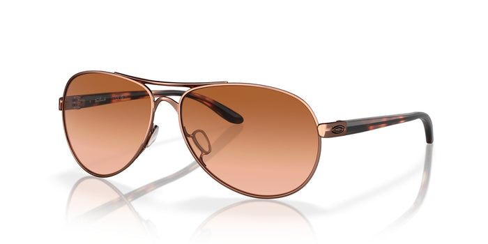 Oakley Feedback Sunglasses - Rose Gold/Vr50 Brown Gradient