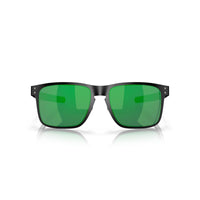 Oakley Holbrook Metal Sunglasses - Matte Black/Jade Iridium