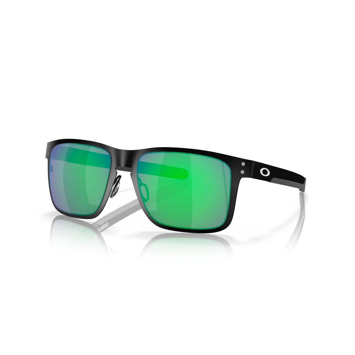 Oakley Holbrook Metal Sunglasses - Matte Black/Jade Iridium