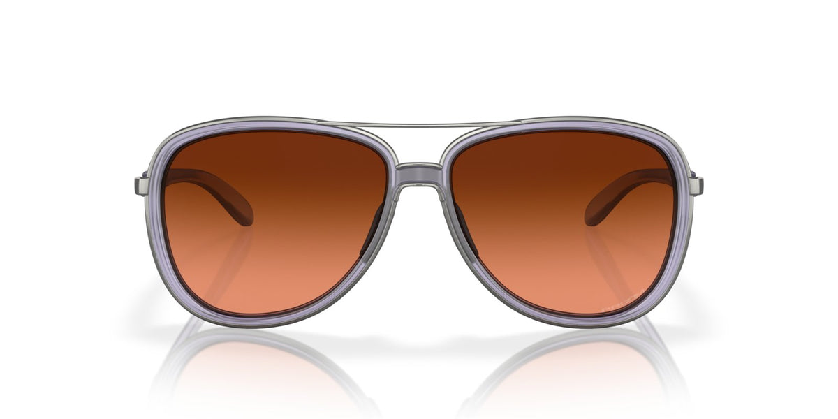 Oakley Split Time Sunglasses - Matte Trans Lilac/Prizm Bronze Gradient